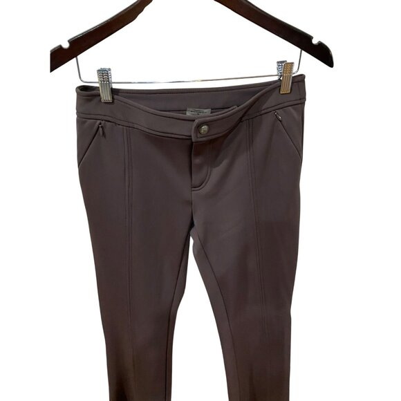 Athleta Womens Brown Wide-Leg Fleece Lined Ski Pants Size 4 - Picture 7 of 7